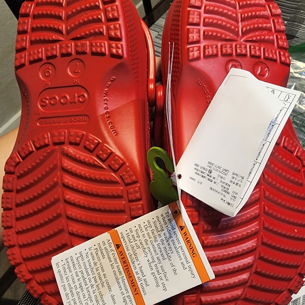 Red Bling Diamond Rhinestone Crocs - Picture 7 of 7